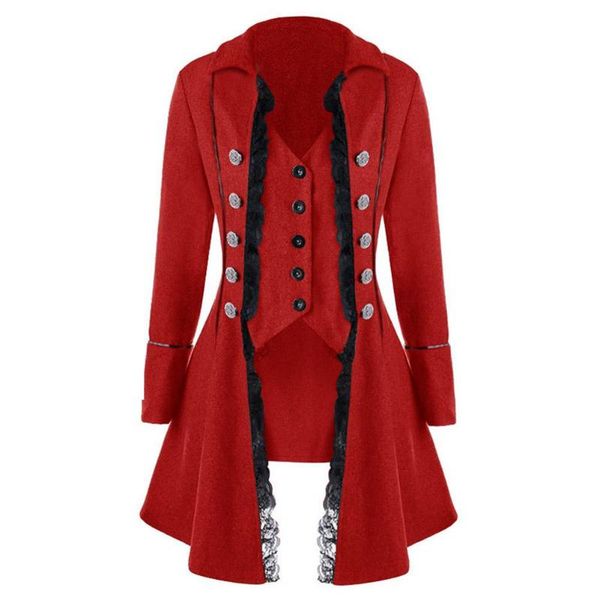 women's jackets vintage suit jacket long medieval solid color sleeve three-breasted ladies irregular top, Black;brown
women's jackets vintage suit jacket long medieval solid color sleeve three-breasted ladies irregular top, Black;brown