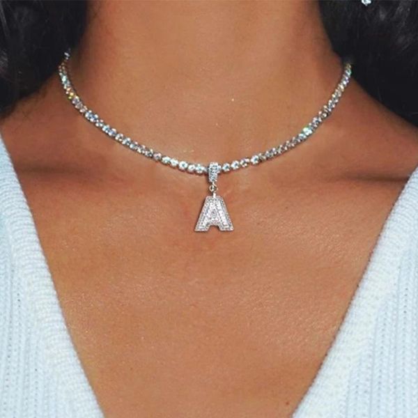pendant necklaces summer crystal a-z initial letter necklace chain men women girl wholesale silver color aesthetic charms jewelry
pendant necklaces summer crystal a-z initial letter necklace chain men women girl wholesale silver color aesthetic charms jewelry