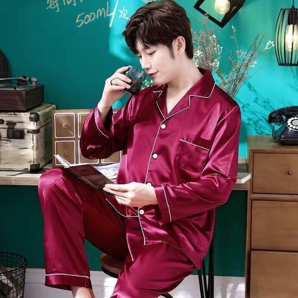 mens stain silk pajama set pajamas men sleepwear modern style silk nightgown home male satin soft cozy for sleeping333
mens stain silk pajama set pajamas men sleepwear modern style silk nightgown home male satin soft cozy for sleeping333