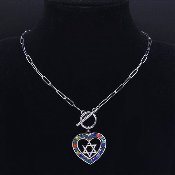 pendant necklaces stainless steel judaism heart hexagram chokers women/men silver color jewery bijoux coeur n4820s03
pendant necklaces stainless steel judaism heart hexagram chokers women/men silver color jewery bijoux coeur n4820s03