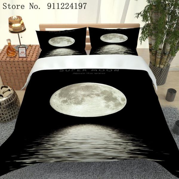 bedding sets black duvet cover set 3d full moon printed comforter single double king size home textile
bedding sets black duvet cover set 3d full moon printed comforter single double king size home textile