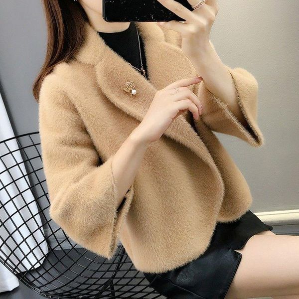 women's fur & faux jackets womens plus size short coats 2021 winter fashion imitation mink splicing irregular skinny jacket woman, Black
women's fur & faux jackets womens plus size short coats 2021 winter fashion imitation mink splicing irregular skinny jacket woman, Black