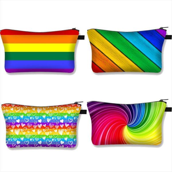 cute rainbow print cosmetic bag women fashion makeup teenager girls case female toiletries organizer small clutch
cute rainbow print cosmetic bag women fashion makeup teenager girls case female toiletries organizer small clutch
