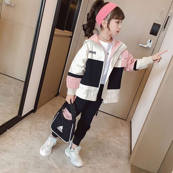 net girls' 2020 red new korean clothing spring and autumn children's sports two piece suit, White
net girls' 2020 red new korean clothing spring and autumn children's sports two piece suit, White