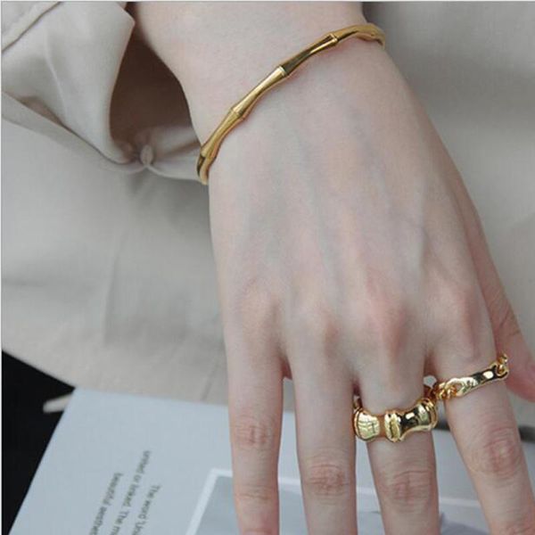 bangle 2021 design luxury korean bamboo shape adjustable size bracelet for woman girl's unusual fashion jewelry retro, Black
bangle 2021 design luxury korean bamboo shape adjustable size bracelet for woman girl's unusual fashion jewelry retro, Black