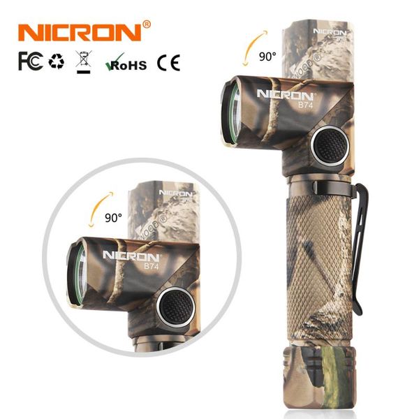 flashlights torches nicron mini 90 degree twist rechargeable led 600 lumens waterproof ip65 usb charging corner light torch b74-camo
flashlights torches nicron mini 90 degree twist rechargeable led 600 lumens waterproof ip65 usb charging corner light torch b74-camo