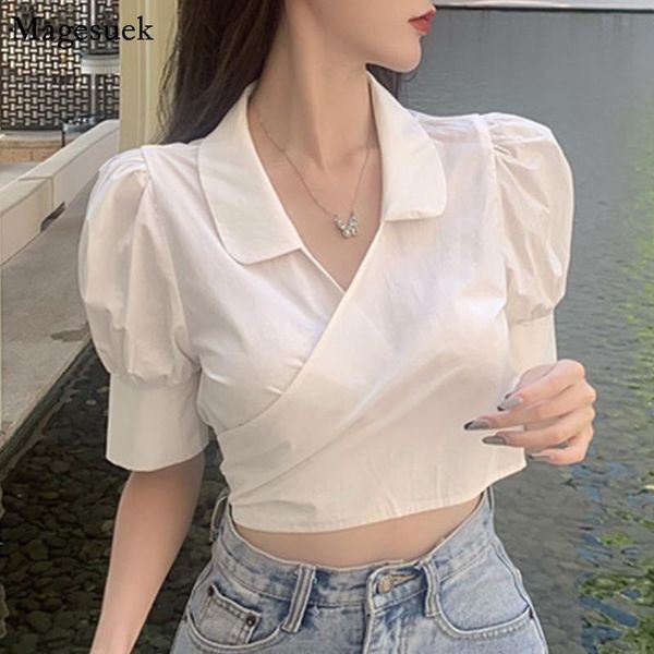 women's blouses & shirts chic puff sleeve women french retro turn-down collar cotton white shirt korean short style bandage woman
women's blouses & shirts chic puff sleeve women french retro turn-down collar cotton white shirt korean short style bandage woman