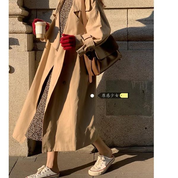 women's trench coats russian style vintage double breasted women windbreaker loose belted long a420, Tan;black
women's trench coats russian style vintage double breasted women windbreaker loose belted long a420, Tan;black