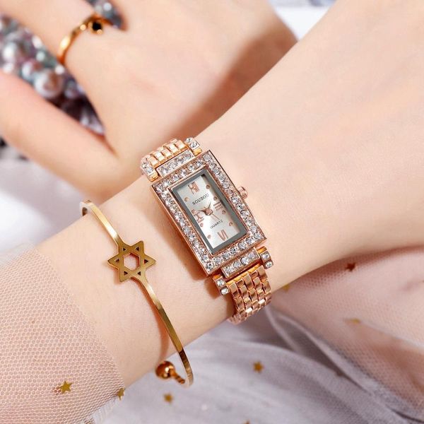 wristwatches ladies watch luxury casual fashion steel band square dial quartz women's relogio feminin, Slivery;brown
wristwatches ladies watch luxury casual fashion steel band square dial quartz women's relogio feminin, Slivery;brown