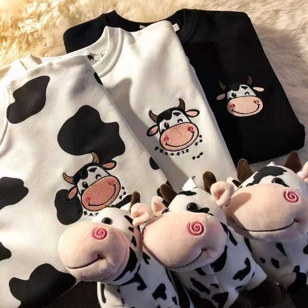 qweek kawaii cow print sweatshirt women japanese harajuku cute milk embroidery long sleeve hoodie sweatshirt fashion korean 210930, Black
qweek kawaii cow print sweatshirt women japanese harajuku cute milk embroidery long sleeve hoodie sweatshirt fashion korean 210930, Black