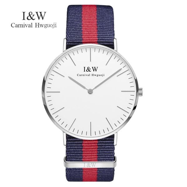 wristwatches carnival brand men's watches simple dress quartz watch men blue and red nylon strap quartz-watch ultra-thin ultra clock re, Slivery;brown
wristwatches carnival brand men's watches simple dress quartz watch men blue and red nylon strap quartz-watch ultra-thin ultra clock re, Slivery;brown