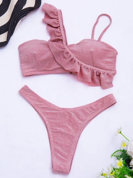 bikinis 2021 mujer women two pieces solid ruffled push up swimwear monokini thong female high waist brazilian swimsuit
bikinis 2021 mujer women two pieces solid ruffled push up swimwear monokini thong female high waist brazilian swimsuit
