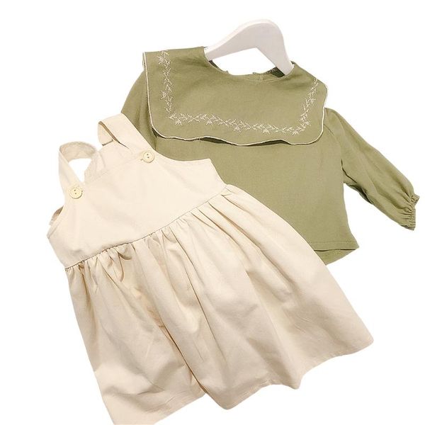 green sets age for 1 - 8 years baby girls 2021 new spring children clothes back to school outfits t-shirt+vest-dress 2pcs sets, White
green sets age for 1 - 8 years baby girls 2021 new spring children clothes back to school outfits t-shirt+vest-dress 2pcs sets, White