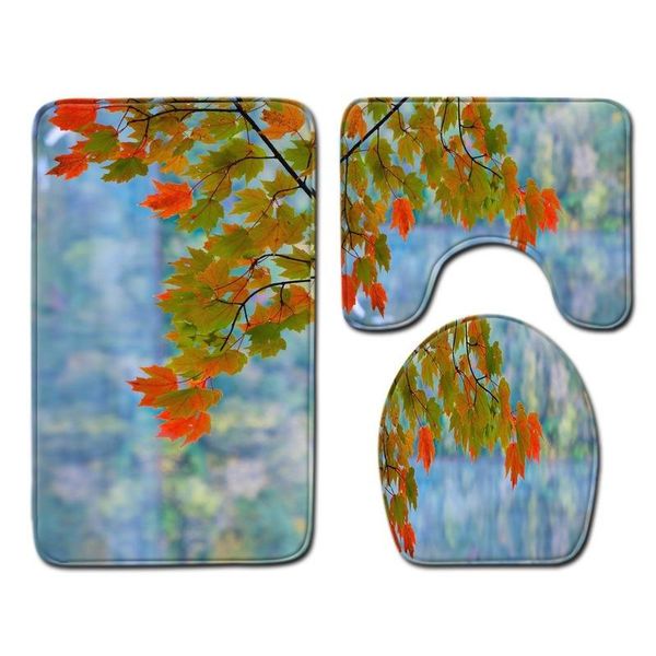 bath mats natural scenery pattern bathroom mat toilet seat three-piece set lid cover sets
bath mats natural scenery pattern bathroom mat toilet seat three-piece set lid cover sets