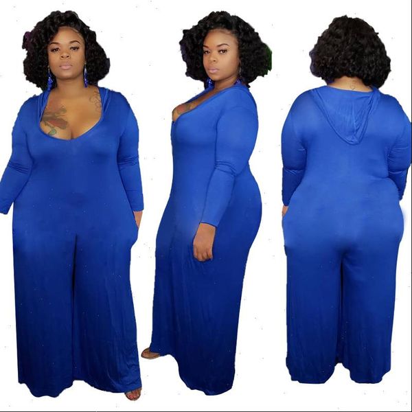 women plus size long sleeves jumpsuit pockets v neck outfits popular oversized tracksuits drop shipping good quality, Black;white
women plus size long sleeves jumpsuit pockets v neck outfits popular oversized tracksuits drop shipping good quality, Black;white