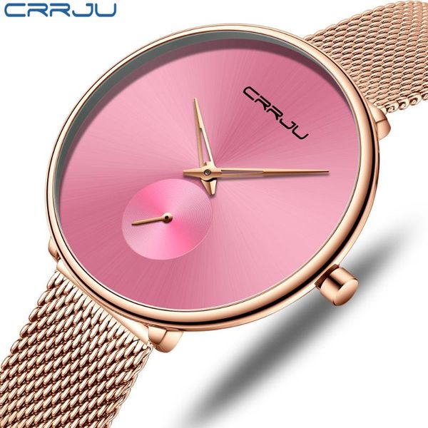wristwatches 2021 crrju rose gold women watch business quartz ladies female wrist girl clock relogio feminin, Slivery;brown
wristwatches 2021 crrju rose gold women watch business quartz ladies female wrist girl clock relogio feminin, Slivery;brown