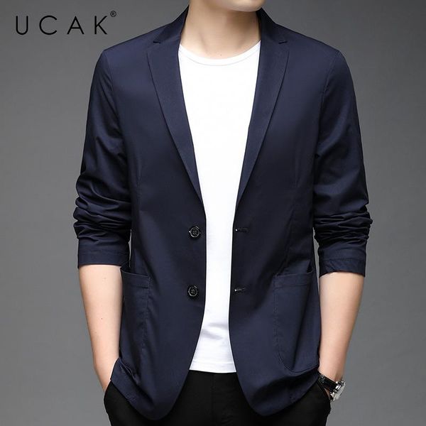 men's suits & blazers ucak brand arrival spring autumn streetwear men blazer clothing casual solid color coat single breasted blzaer ja, White;black
men's suits & blazers ucak brand arrival spring autumn streetwear men blazer clothing casual solid color coat single breasted blzaer ja, White;black