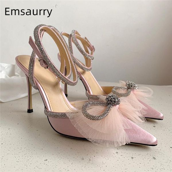sandals fairy air mesh butterfly-knot for girls stiletto heel ankle wrap rhinestone strappy point toe summer sandalias, Black
sandals fairy air mesh butterfly-knot for girls stiletto heel ankle wrap rhinestone strappy point toe summer sandalias, Black