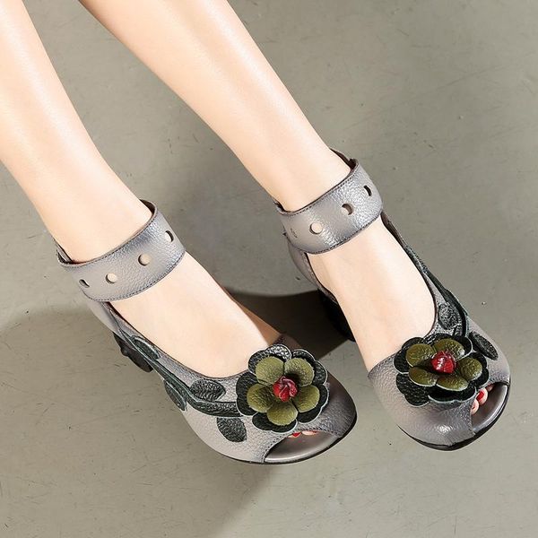 alishinrey 2021 women sandals flower ethnic style summer handmade genuine leather thick heels shoes personalized women sandal, Black
alishinrey 2021 women sandals flower ethnic style summer handmade genuine leather thick heels shoes personalized women sandal, Black