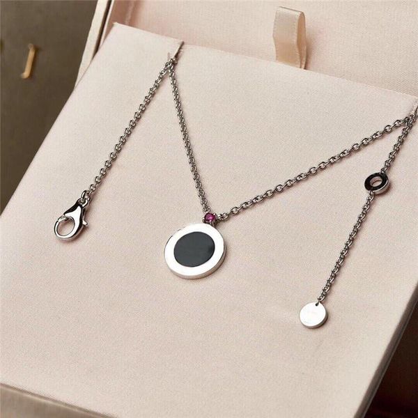 chains s925 sterling silver original brand logo round pendant necklace women's fashion accessories valentine's day gift
chains s925 sterling silver original brand logo round pendant necklace women's fashion accessories valentine's day gift