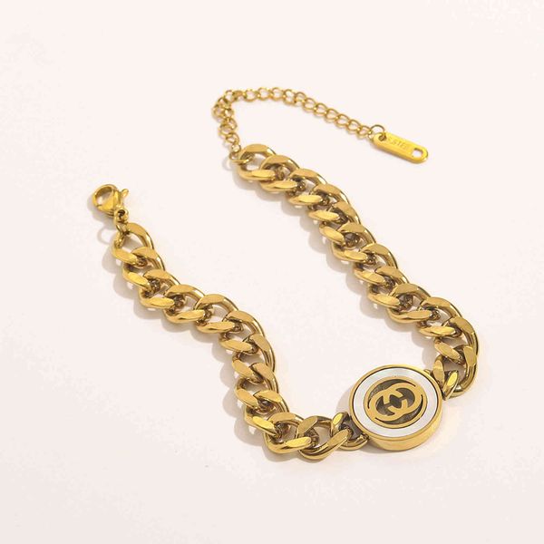 factory specials aa 2021 high-quality french stainless steel ancient home double hollow letter bracelet titanium fritillaria thick chain bra, Silver
factory specials aa 2021 high-quality french stainless steel ancient home double hollow letter bracelet titanium fritillaria thick chain bra, Silver