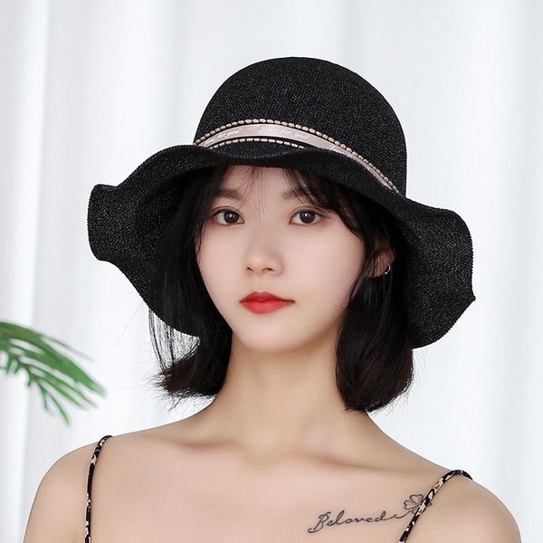summer knitting bucket hats women sunscreen sun cap knibucket fishing outdoor fisherman hat wide brim, Blue;gray
summer knitting bucket hats women sunscreen sun cap knibucket fishing outdoor fisherman hat wide brim, Blue;gray