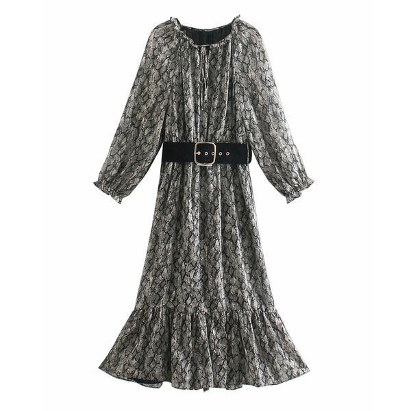 snake print new midi women 2021 vintage ruffle chiffon long sleeve party dress woman fashion elegant ladies dresses 3bt2 x3ly, Black;gray
snake print new midi women 2021 vintage ruffle chiffon long sleeve party dress woman fashion elegant ladies dresses 3bt2 x3ly, Black;gray
