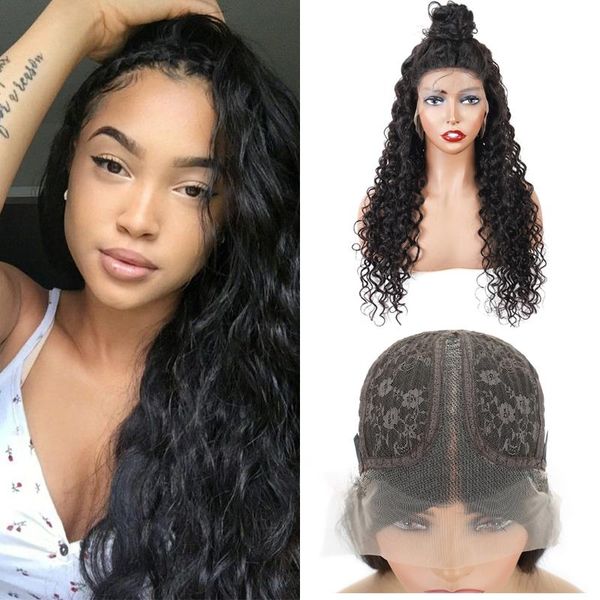 lace wigs wet and wavy front human hair t part water wave wig transparent curly, Black;brown
lace wigs wet and wavy front human hair t part water wave wig transparent curly, Black;brown