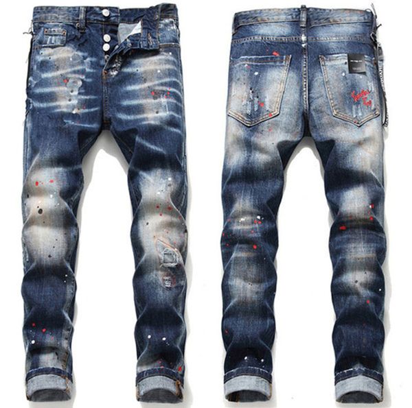 men's jeans black torn pants version skinny broken h2 italian style bike motorcycle denim rock revival, Blue
men's jeans black torn pants version skinny broken h2 italian style bike motorcycle denim rock revival, Blue