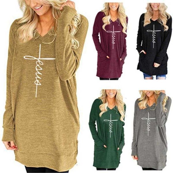women's t-shirt loose casual tshirt clothes ladies long sleeve t-shirts fashion trend split v-neck with pockets designer female s yzrw, White
women's t-shirt loose casual tshirt clothes ladies long sleeve t-shirts fashion trend split v-neck with pockets designer female s yzrw, White