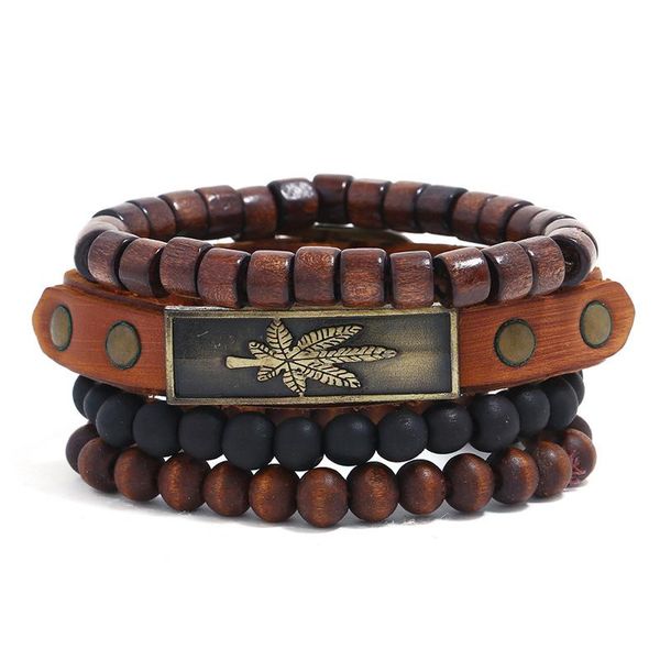 charm bracelets 4pcs/set men women genuine leather wood beads layers cowhide vintage bracelet bangles jewelry, Golden;silver
charm bracelets 4pcs/set men women genuine leather wood beads layers cowhide vintage bracelet bangles jewelry, Golden;silver