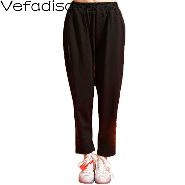 women's pants & capris vefadisa black side stripe women 2021 spring elastic waist harem casual full length loose qyf4968, Black;white
women's pants & capris vefadisa black side stripe women 2021 spring elastic waist harem casual full length loose qyf4968, Black;white
