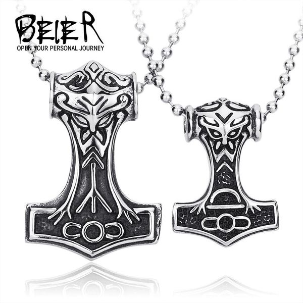 pendants beier 316l stainless steel viking amulet men's pendant nordic mythical hammer rune jewelry gift llbp8-080p, Black
pendants beier 316l stainless steel viking amulet men's pendant nordic mythical hammer rune jewelry gift llbp8-080p, Black