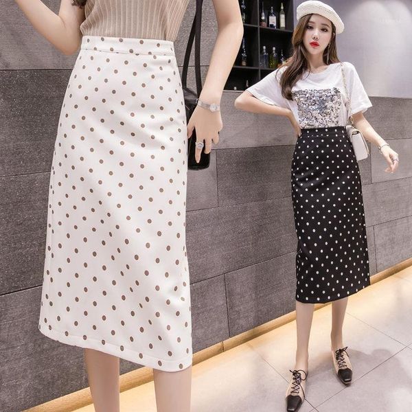 spring summer women's polka dot print middle-long skirts elastic high waist women a-line skirt jupe femme faldas saia y387, Black
spring summer women's polka dot print middle-long skirts elastic high waist women a-line skirt jupe femme faldas saia y387, Black