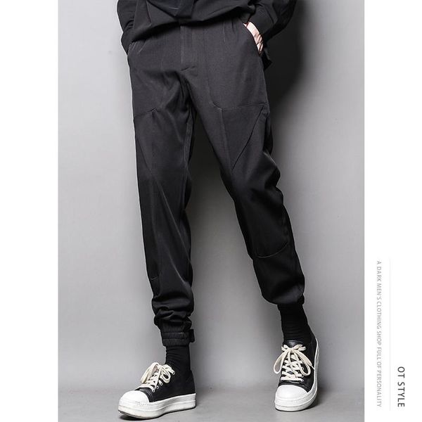 men's pants trendy casual leggings autumn and winter dark personality special cutting segmentation fashion hairdresser slim fit, Black
men's pants trendy casual leggings autumn and winter dark personality special cutting segmentation fashion hairdresser slim fit, Black