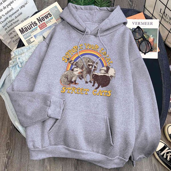 men's stray cat printed sweatshirt, polar lined pocket sweater, harajuku style, cartoon hoodie, Black
men's stray cat printed sweatshirt, polar lined pocket sweater, harajuku style, cartoon hoodie, Black