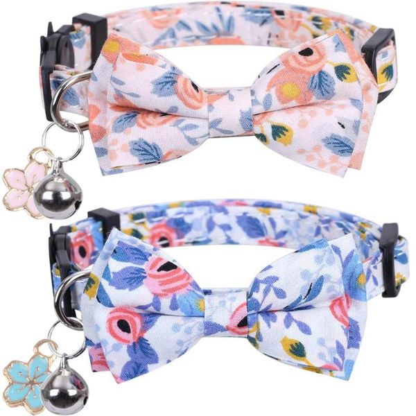 breakaway cat collar with bell and bowtie flower floral patterns adjustable safety kitten collars for kitty puppy accessories
breakaway cat collar with bell and bowtie flower floral patterns adjustable safety kitten collars for kitty puppy accessories