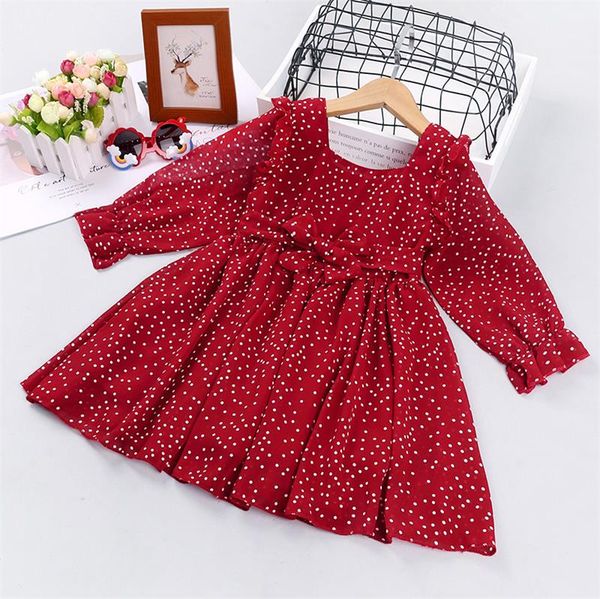 girl's dresses toddler baby girls spring and autumn casual western style long-sleeved polka-dot lace floral printed dress 2021 1758 b3, Red;yellow
girl's dresses toddler baby girls spring and autumn casual western style long-sleeved polka-dot lace floral printed dress 2021 1758 b3, Red;yellow