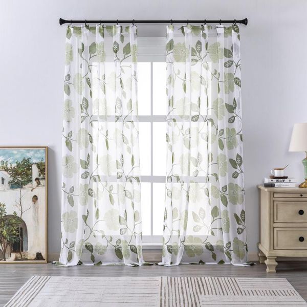 curtain & drapes leaf print sheer for window voile tulle kitchen bedroom living room embroidered drape home treatment
curtain & drapes leaf print sheer for window voile tulle kitchen bedroom living room embroidered drape home treatment