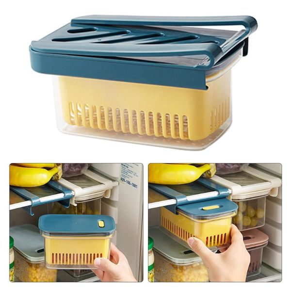 storage bottles & jars with drain basket kitchen for fridge exhaust cover fruit food container rectangle sealing vegetable home fresh keepin
storage bottles & jars with drain basket kitchen for fridge exhaust cover fruit food container rectangle sealing vegetable home fresh keepin