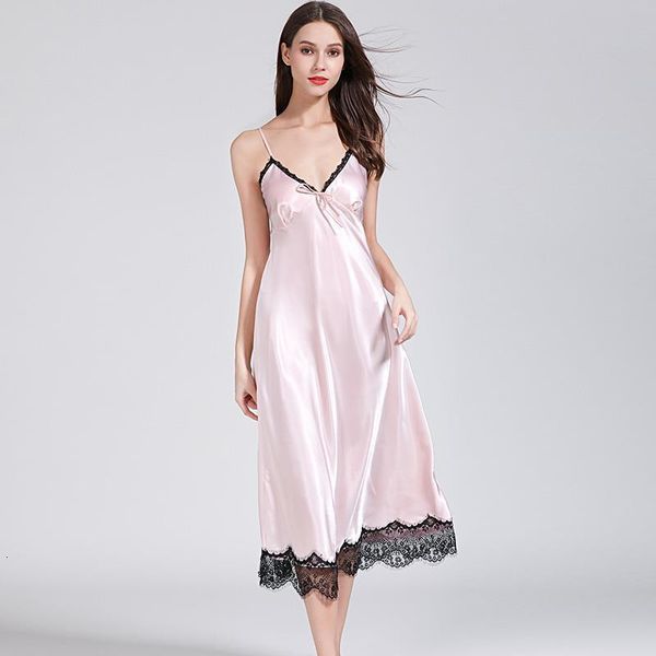 silky silk long nightdress for women spaghetti straps nightgown satin sleepwear ladies lace fringe dress nightie homewear, Black;red
silky silk long nightdress for women spaghetti straps nightgown satin sleepwear ladies lace fringe dress nightie homewear, Black;red
