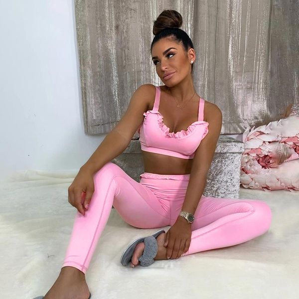 lacy edge yoga set women fashion high impact bounce push up gather tank bulifting fitted leggings gym casual activewear, White;red
lacy edge yoga set women fashion high impact bounce push up gather tank bulifting fitted leggings gym casual activewear, White;red