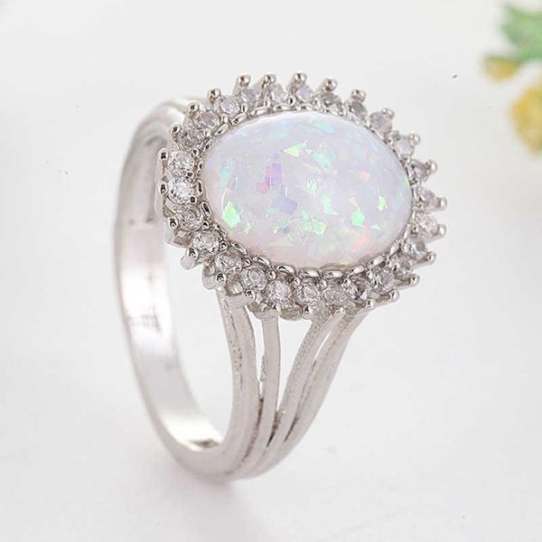 cluster rings white opal oval gorgeous ring for women wedding size 6-10 cut, Golden;silver
cluster rings white opal oval gorgeous ring for women wedding size 6-10 cut, Golden;silver