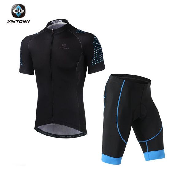 racing sets summer cycling jersey men short sleeve mountain bike clothing outdoor sports breathable bicycle, Black;blue
racing sets summer cycling jersey men short sleeve mountain bike clothing outdoor sports breathable bicycle, Black;blue