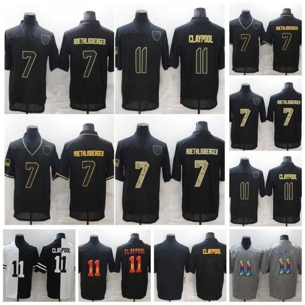 7 ben roethlisberger football jersey 2020 salute to service limited plttsburgh steeiers 11 chase claypool black white, Black;red 
7 ben roethlisberger football jersey 2020 salute to service limited plttsburgh steeiers 11 chase claypool black white, Black;red