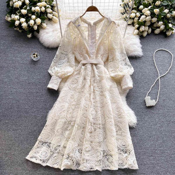 runway dresses a line lace elegant hollow out women boho lantern long sleeve high waist bandage with vest midi white and black female fashio
runway dresses a line lace elegant hollow out women boho lantern long sleeve high waist bandage with vest midi white and black female fashio