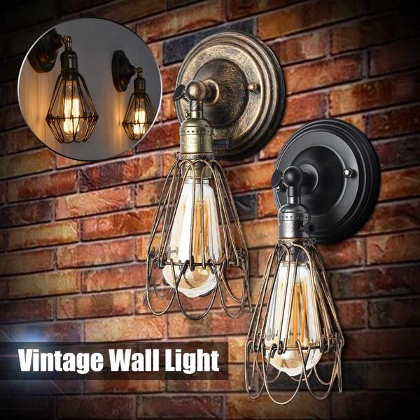 wall lamp metal iron industrial decor sconce retro bedside vintage indoor lighting fixture e27 110v-250v
wall lamp metal iron industrial decor sconce retro bedside vintage indoor lighting fixture e27 110v-250v