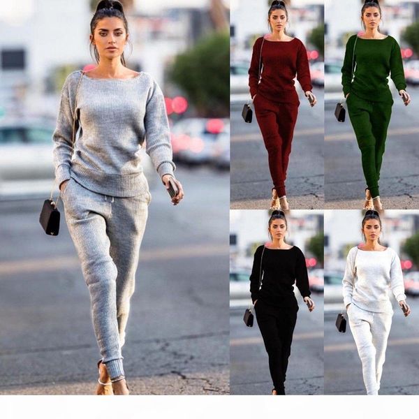 new women 2pcs casual solid tracksuit hoodies sweatshirt pants sets sport gym wear casual suit, White 
new women 2pcs casual solid tracksuit hoodies sweatshirt pants sets sport gym wear casual suit, White