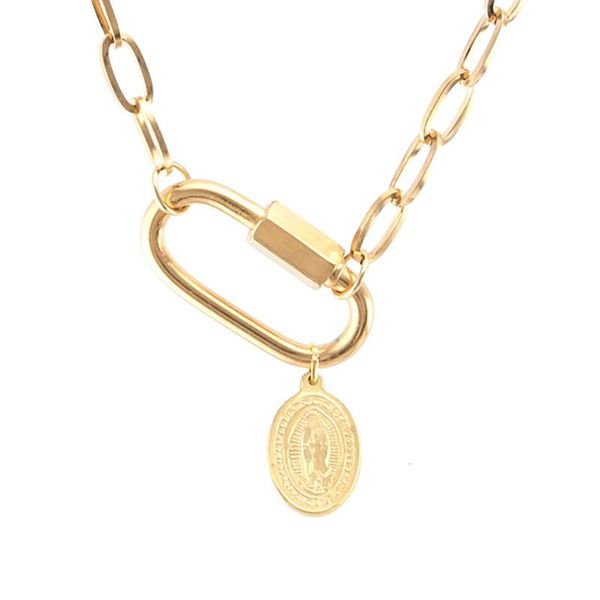 pendant necklaces stainless steel virgin mary necklace gold/silver color metal medalla virgen maria choker carabiner heavy duty chain
pendant necklaces stainless steel virgin mary necklace gold/silver color metal medalla virgen maria choker carabiner heavy duty chain