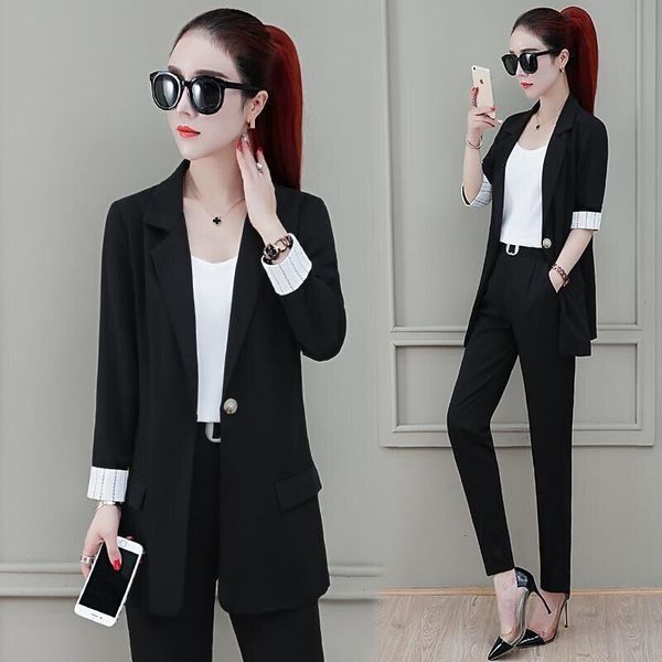 2021 elegant office work pant suits ol 3 piece defines solid blazer jacket and sleeveless vest yff3, Blue
2021 elegant office work pant suits ol 3 piece defines solid blazer jacket and sleeveless vest yff3, Blue